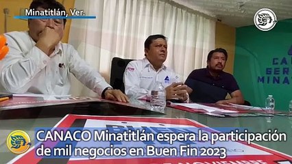 CANACO Minatitlán espera la participación de mil negocios en Buen Fin 2023