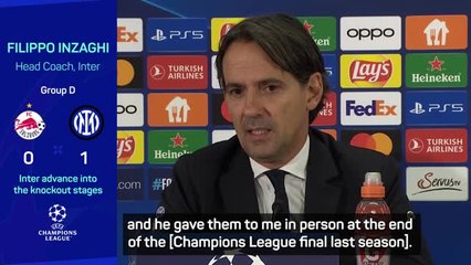 Inzaghi 'very pleased' with Guardiola's compliments as Inter qualify into knockout stages