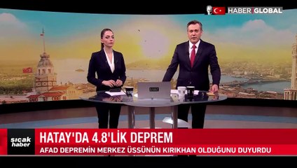AFAD duyurdu! Hatay'da 4.8 büyüklüğünde deprem