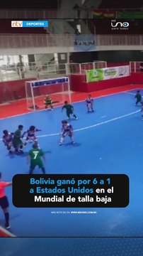 ¡Tremenda goleada!: Bolivia ganó por 6 a 1 a Estados Unidos en el Mundial de talla baja