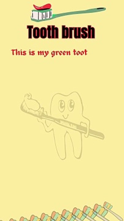 Few lines on toothbrush 