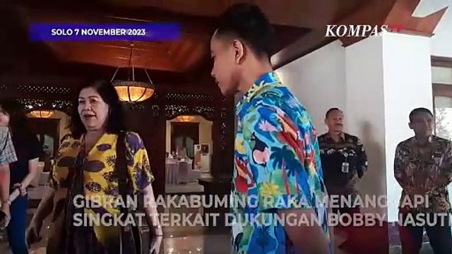 Respons Gibran usai Iparnya Bobby Nasution Deklarasi Dukungan Bersama Barisan Pengusaha Pejuang