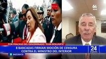 Vicente Romero: ministro del Interior enfrenta dos mociones de censura por crisis de seguridad ciudadana