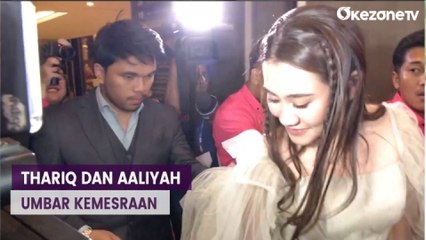 Sikap Manis Thariq Halilintar Saat Pegangi Gaun Panjang Aaliyah Massaid