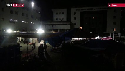 İsrail savaş uçakları Gazze'de yine hastanelerin çevrelerini vurdu