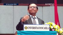 [FULL] Pidato Mahfud MD di Dies Natalis ke-57 Universitas Pancasila, Cerdas Otak Mulia Watak