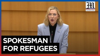 Cate Blanchett urges EU to combat 'dangerous migrant myth'