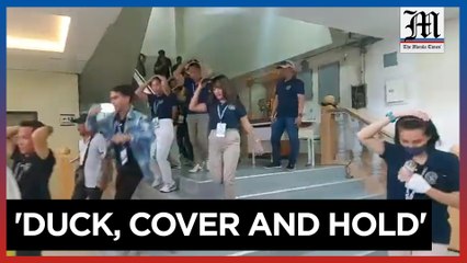 Gov't officials in Davao participate in nationwide earthquake drill