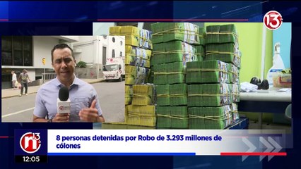 8 detenidos por robo a bóveda del Banco Nacional