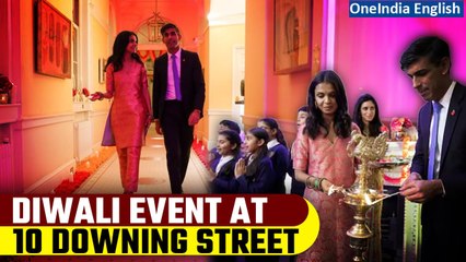 Download Video: UK PM Rishi Sunak, wife Akshata Murty host special Diwali event at 10 Downing Street | Oneindia