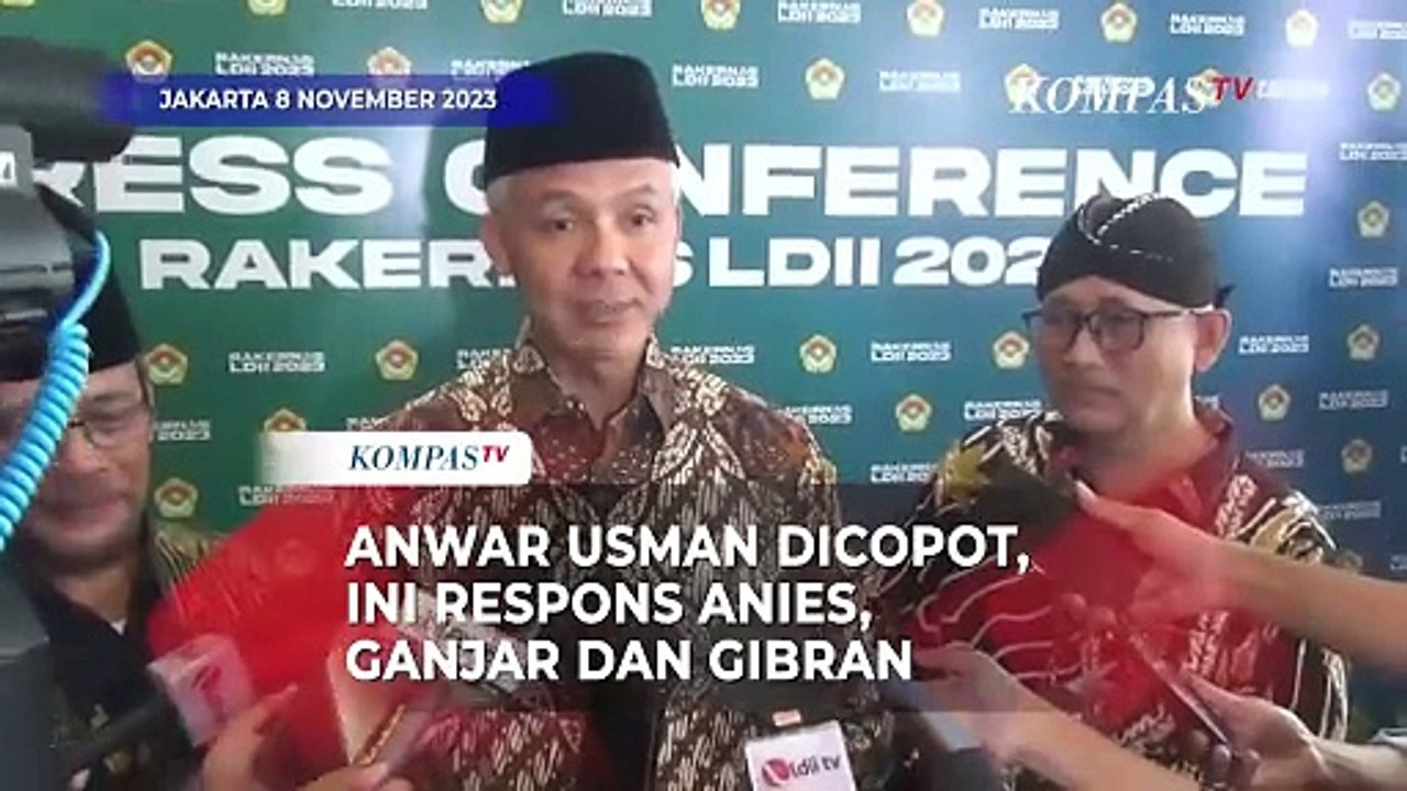 Anwar Usman Dicopot dari Ketua MK, Ini Respons Anies, Ganjar dan Gibran