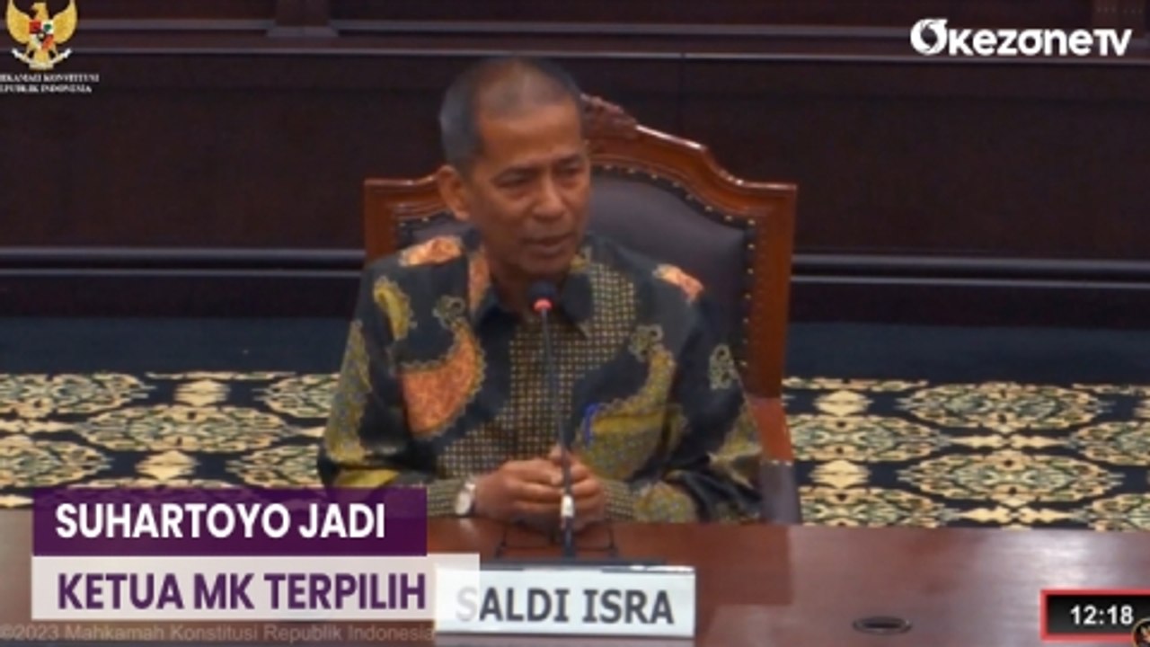 BREAKING NEWS! Suhartoyo Terpilih Jadi Ketua MK Gantikan Anwar Usman