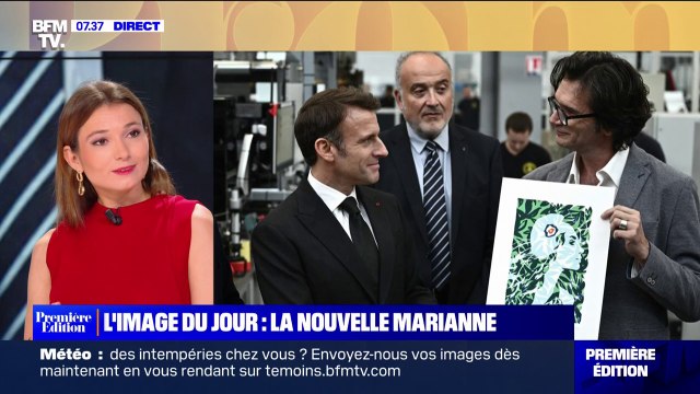 Je vais corriger : le dessinateur qui a offert un croquis de la nouvelle Marianne à Emmanuel Macron concède une erreur sur la cocarde