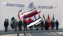 Cumhurbaşkanı Erdoğan, Ekonomik İşbirliği Teşkilatı aile fotoğrafı çekimine katıldı