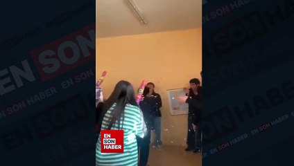 Öğrencilerden öğretmene korku dolu sürpriz