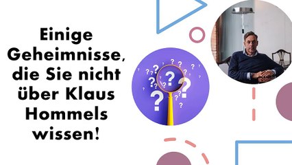 Einige Geheimnisse über Klaus Hommels Lakestar
