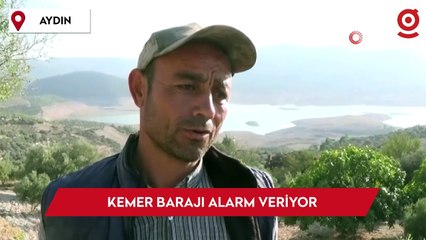 Kemer Barajı su seviyesi alarm veriyor