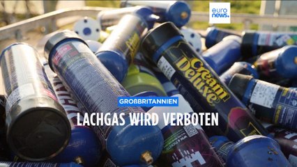 Großbritannien verbietet Partydroge Lachgas