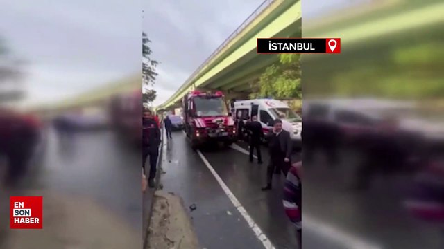Kağıthane'de hatalı sollama ve hız kazaya neden oldu