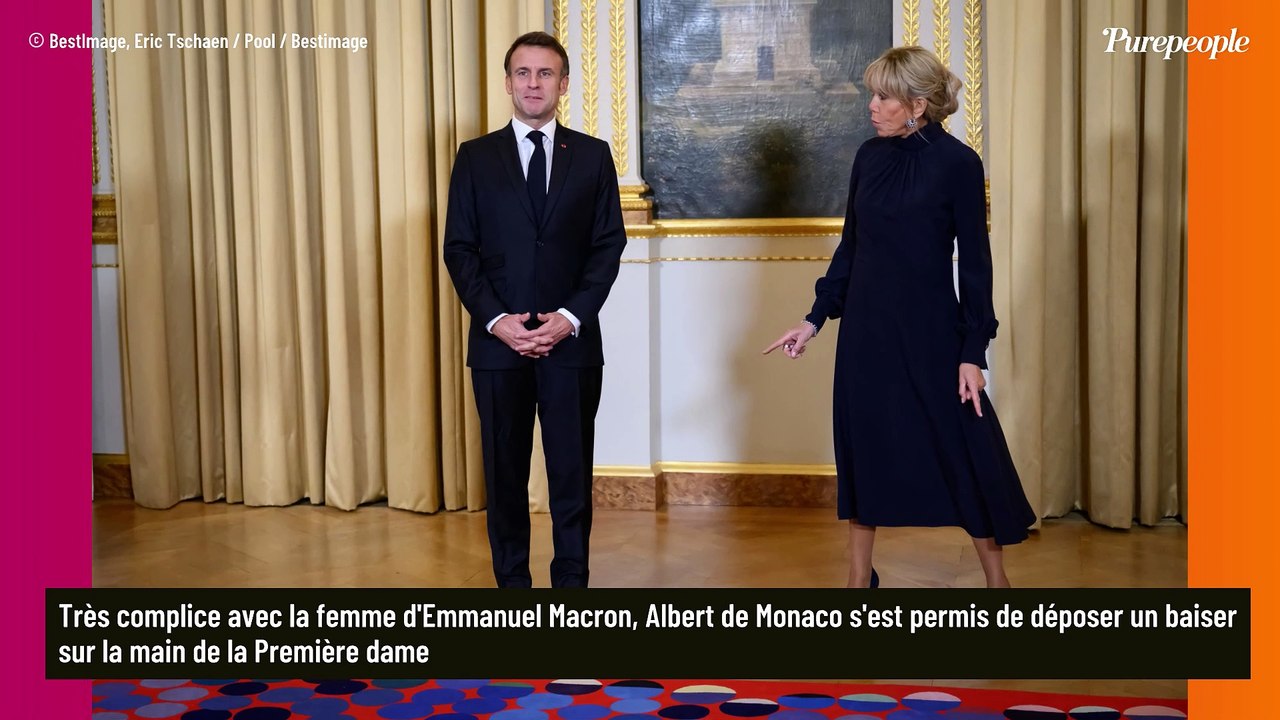 Brigitte Macron et Albert de Monaco très proches : ce geste que le prince n'est pas censé faire en public