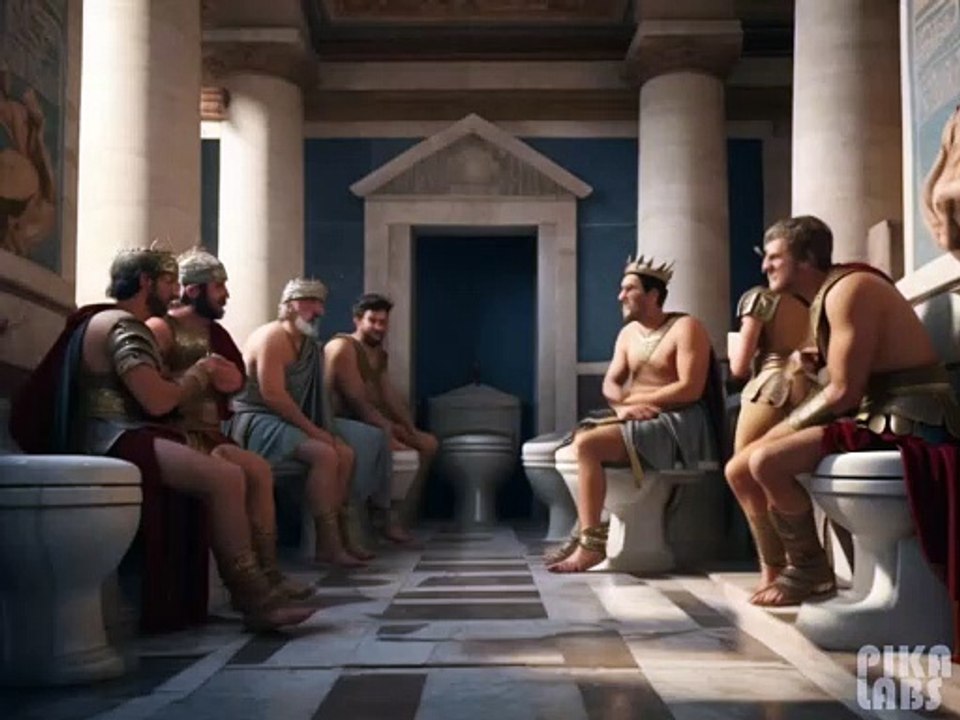 Roman Bathroom Chaos