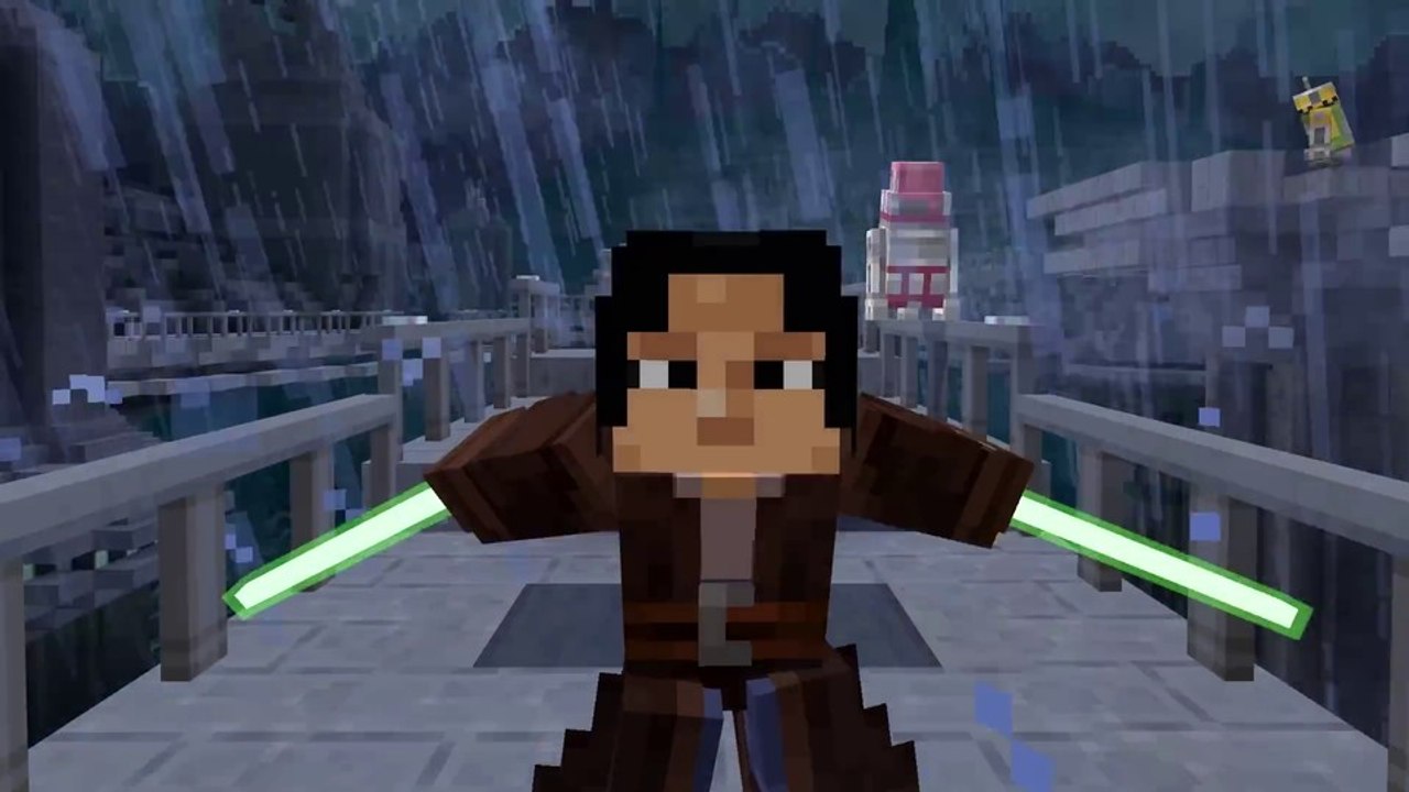 Lichtschwertkämpfe, raumschiffe und droiden: die macht ist definitiv jetzt auch mit minecraft