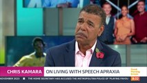 Chris Kamara breaks down as he discusses battle with rare speech condition