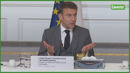 Guerre Israël-Hamas: "il faut oeuvrer au cessez-le-feu", déclare Macron