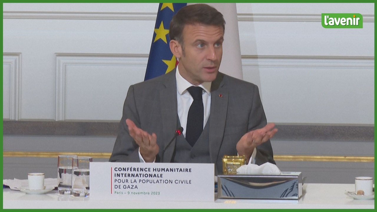 Guerre Israël-Hamas: "il faut oeuvrer au cessez-le-feu", déclare Macron