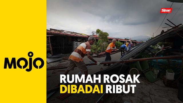 Rumah penduduk di Taman Klebang Jaya terjejas akibat ribut