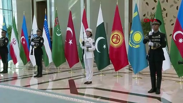 Erdoğan, Ekonomik İşbirliği Teşkilatı aile fotoğrafı çekimine katıldı