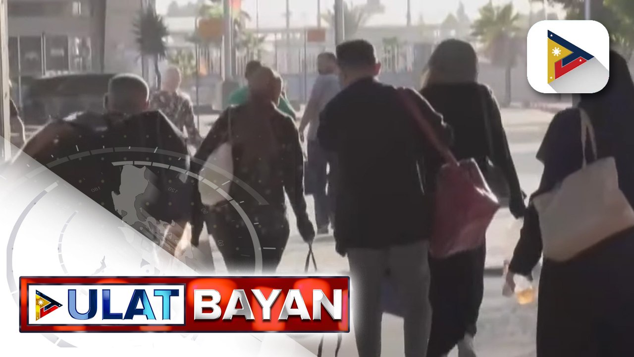 Unang batch ng mga Pilipino na nakaalis sa Gaza, pauwi na sa bansa bukas