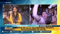 Universitario: Así fueron las celebraciones por el campeón en hotel de San Isidro