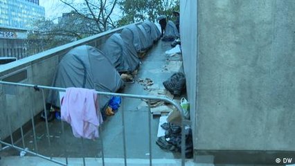 Bélgica: refugiados viven en la calle