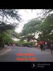 Beautiful Hilly Terrain in Delhi City #asia #india #2023