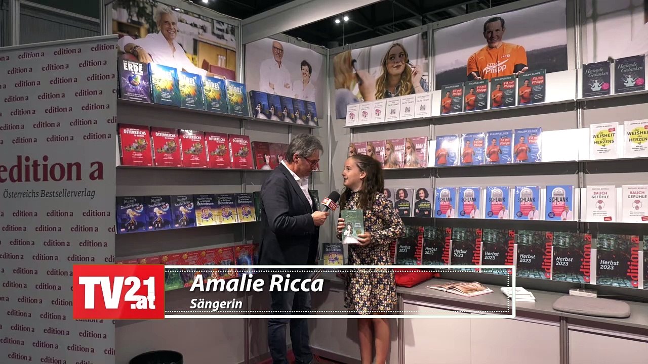 Buch Wien 2023 Was verbindet Schlager-Talent Amelie Ricca und Thomas Brezina