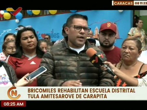 Caracas | Bricomiles rehabilita integralmente La U.B.D Tula Amitesarove en la parroquia Antímano