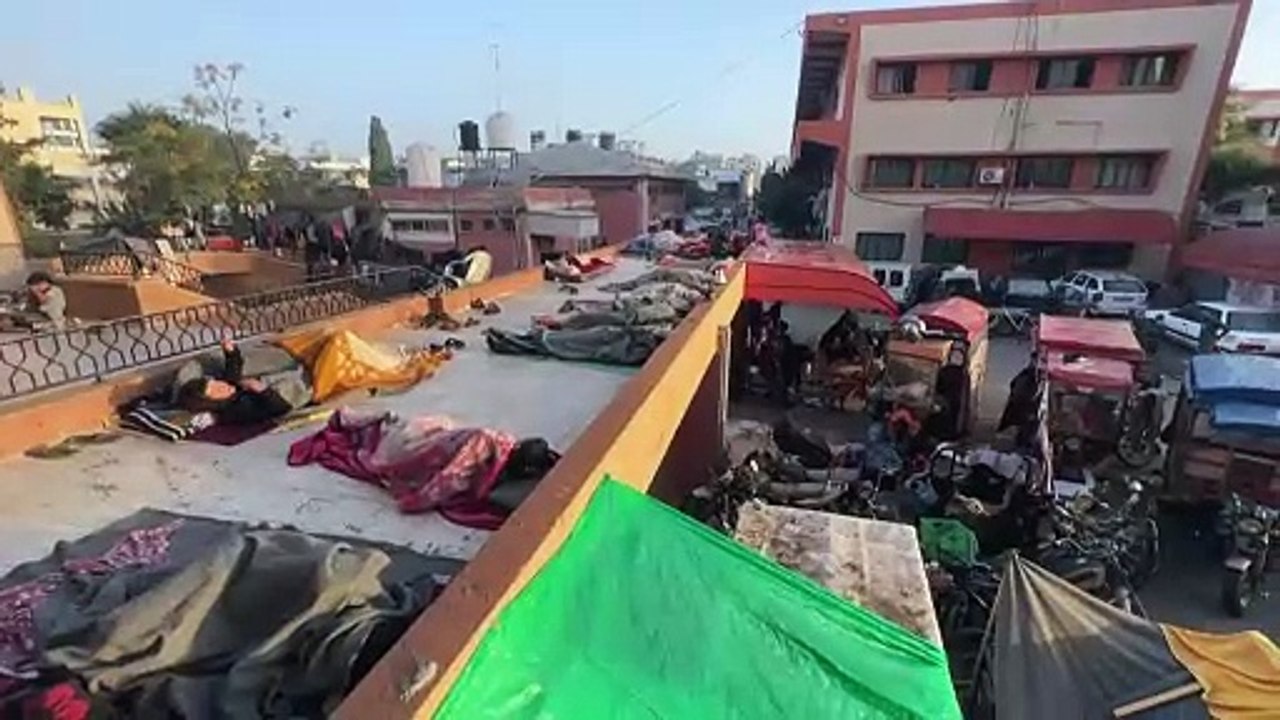 Gaza-Flüchtlinge im Elend - Armee auf dem Vormarsch