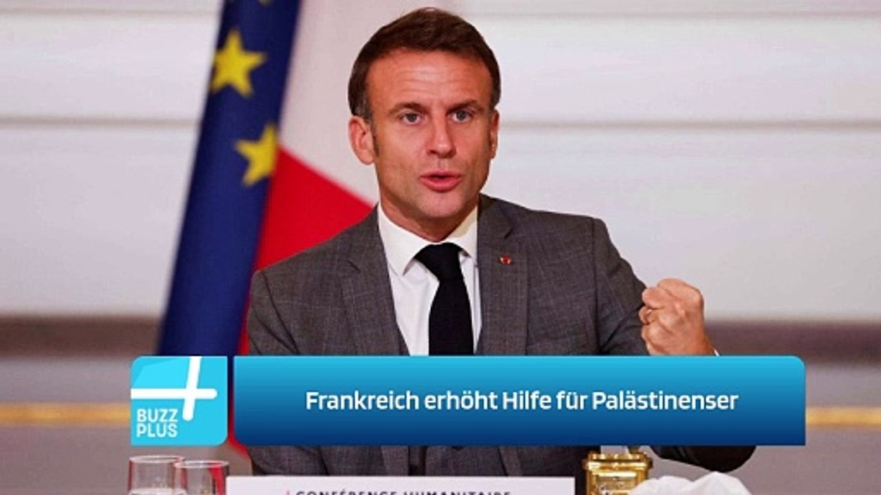 Frankreich erhöht Hilfe für Palästinenser