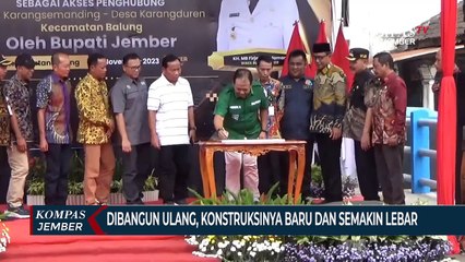Bupati Jember ResmikanJembatanKali Tengah, Penopang Ekonomi Pedesaan