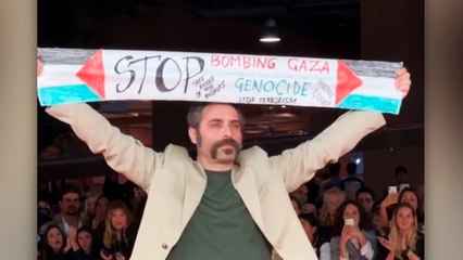 İtalyan aktör Antonio De Matteo’nun Filistin’e destek verdiği görüntüler yeniden viral oldu