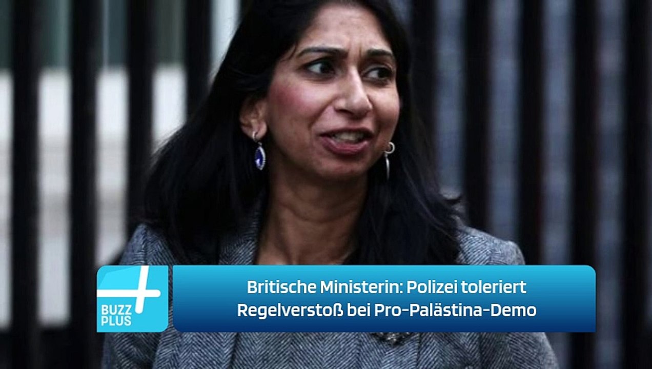 Britische Ministerin: Polizei toleriert Regelverstoß bei Pro-Palästina-Demo