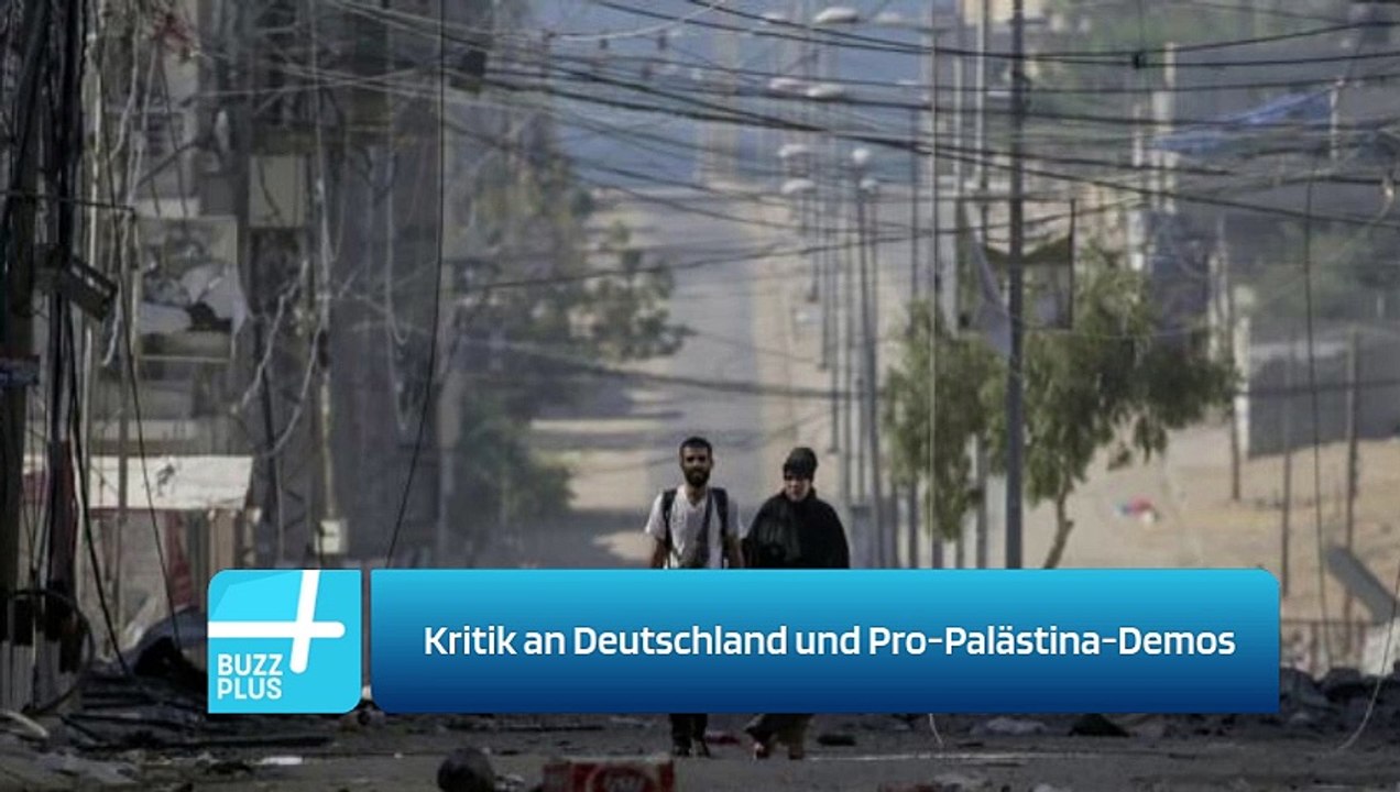 Kritik an Deutschland und Pro-Palästina-Demos