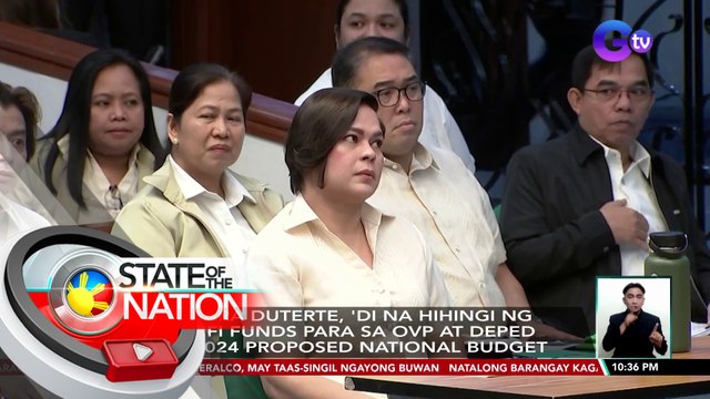 VP Sara Duterte, 'di na hihingi ng confi funds para sa OVP at DEPED sa 2024 Proposed National Budget | SONA