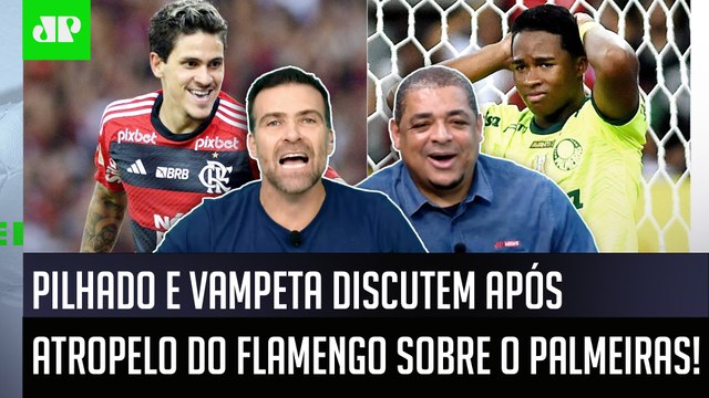 PEGOU FOGO! FALA AGORA! O Flamengo DEITOU E ROLOU no Palmeiras e pode... Pilhado e Vampeta DEBATEM