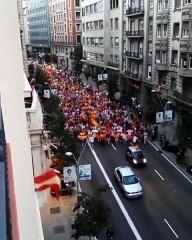 La protesta desde Artós en 2017