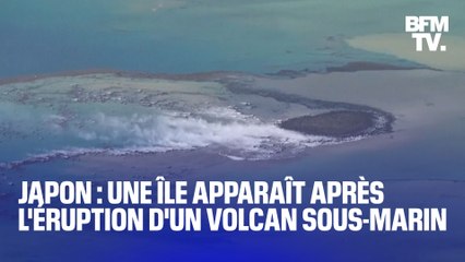 Une île apparaît après l'éruption d'un volcan sous-marin au Japon