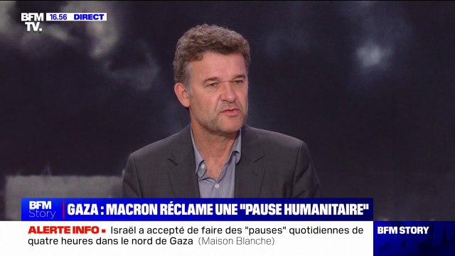 Conférence internationale pour la population civile de Gaza: Jean-François Corty (vice-président de Médecins du Monde) regrette l'absence d'une affirmation d'un cessez-le-feu immédiat par Emmanuel Macron