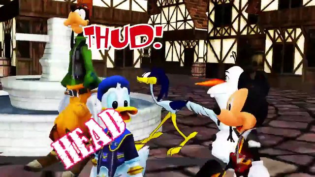 Five Little Monkeys Mickey Mouse, Donald Duck, Goofy, Olaf and Rode Runner Cartoon Nur