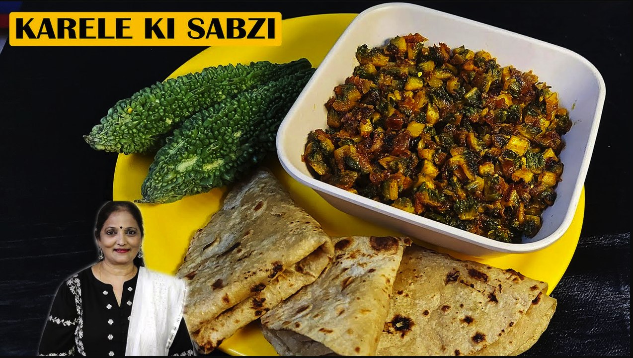 करेले की सब्ज़ी Karela Sabji Recipe In Hindi Bittergourd Onion Sabzi Crispy Karela Fry